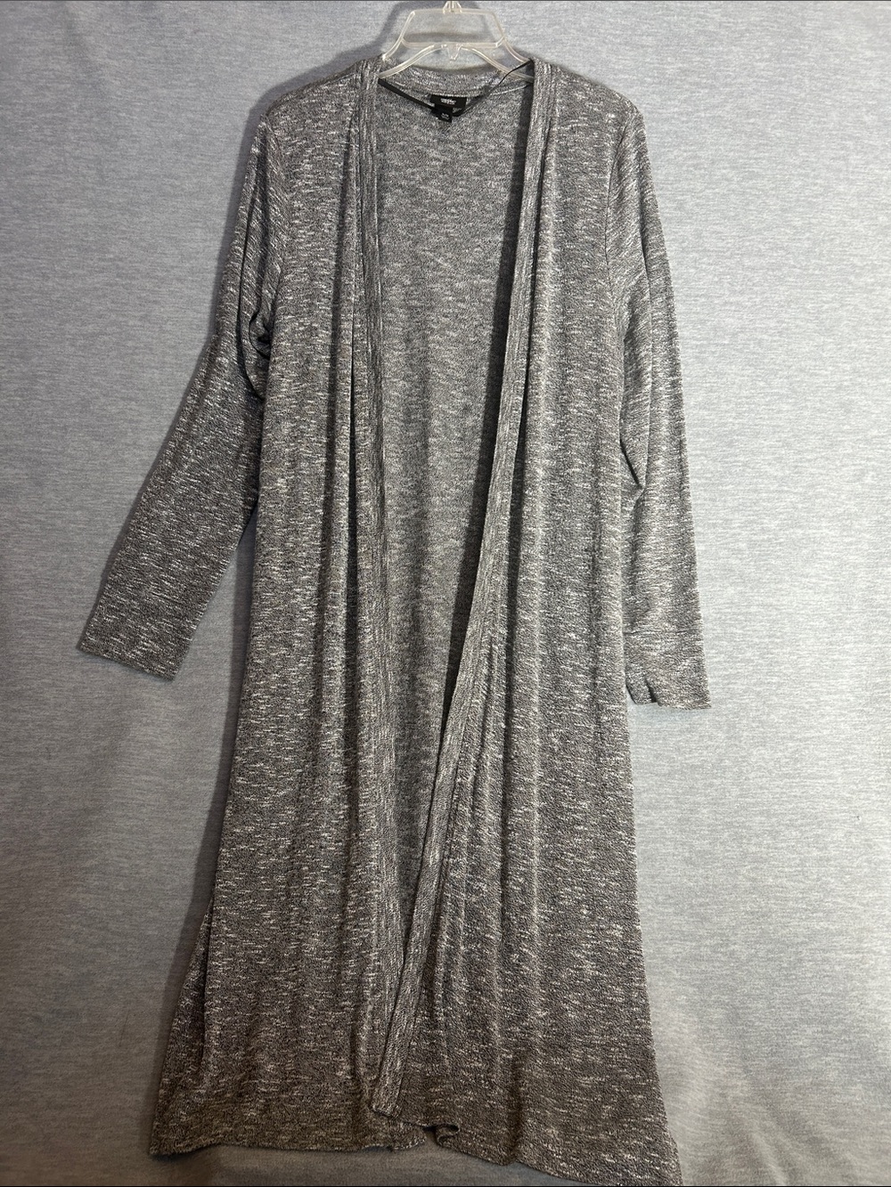MASSIMO Minimalist Lagan Look Maxi Length Layering Piece Open Front Cardigan